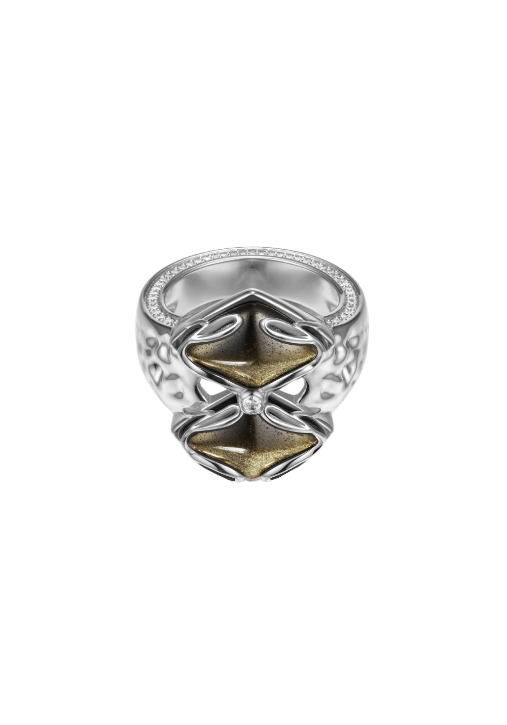 Black Phoenix Dual Obsidian Ring - PSYLOS 1, Black Phoenix Dual Obsidian Ring, Accessories, The Last Redemption, PSYLOS 1